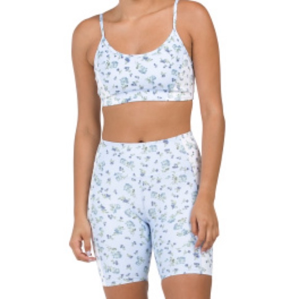 SAGE Floral Print Bike Shorts